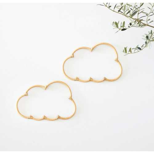 Premium Cloud Décor Set of Two - Boho Nursery Décor  - Boho Cloud Wall Décor Pieces - Cloud Theme Nursery - Cloud Nursery Decor