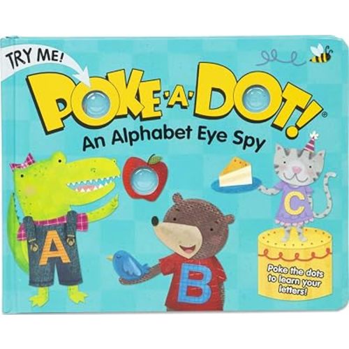Melissa & Doug Poke-a-Dot Alphabet Eye Spy Board Book Toy