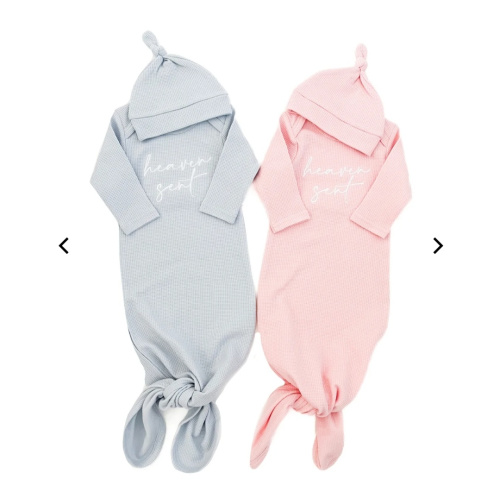 Heaven Sent Waffle Gown & Matching Beanie – OUR HOUSE ABOVE