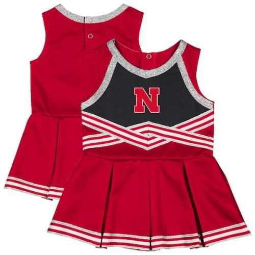 Nebraska Huskers Colosseum Girls Infant Lollipop Park Cheer Dress - Scarlet