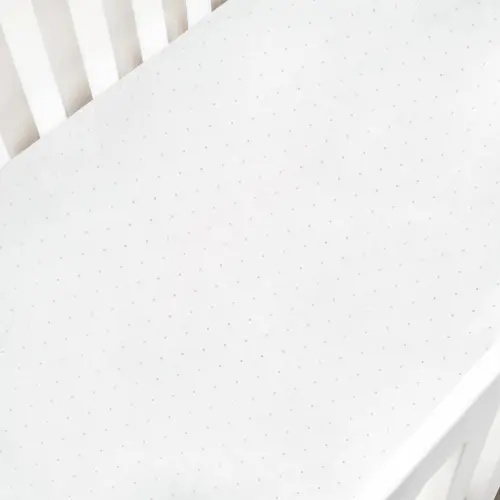 Gooselings Classic Polka Dot Crib Sheet - Pink