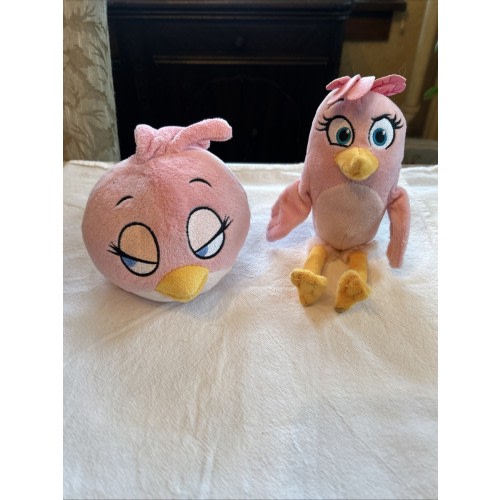 Angry Birds Stella Plush Lot Of 2