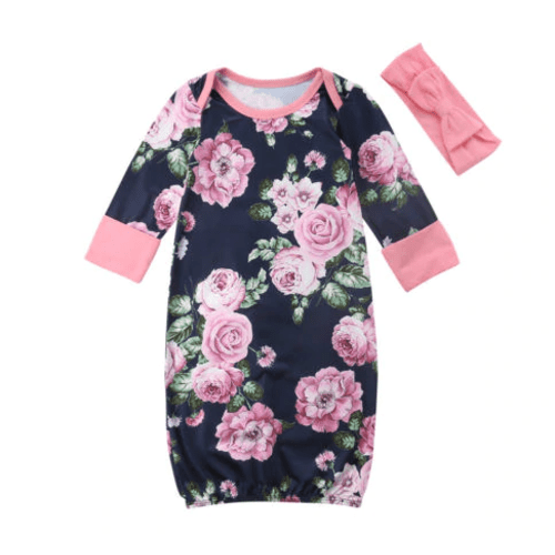 Floral Baby Sleeper One Size – Bodoke Kids Boutique