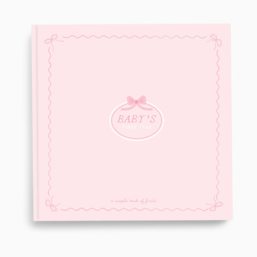 Lucy Darling Baby's First Year Memory Book - Bowkissed Blush