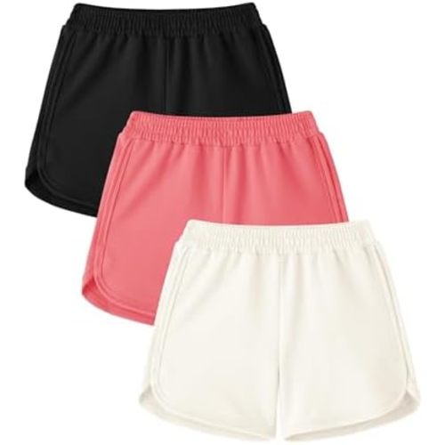 3 Pack Toddler Girl Shorts Baby Girls Athletic Short Soft Cotton Summer Clothes Size 18M-5T