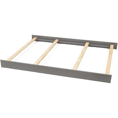Full-Size Conversion Kit Bed Rails for Dream on Me Convertible Cribs - Solid Wood Rail - Toddler and Adult Bed Rail for Full-Size Beds - Essential Nursery & Baby Furniture (Pebble Grey, Twin)