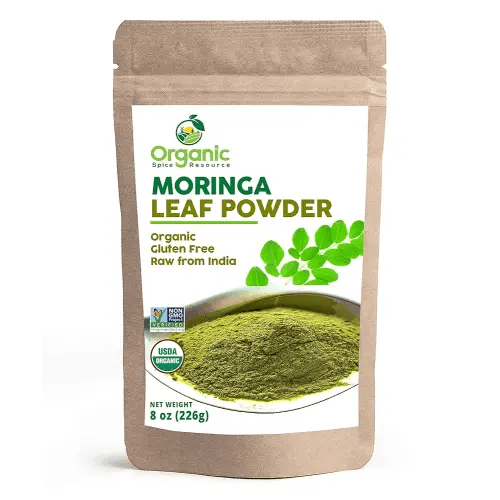 Organic Moringa Powder - 8 oz (226g) | USDA Organics, Non-GMO, Kosher, Halal, Moringa Olifera Powder - 100% Raw and Natural, by SHOPOSR