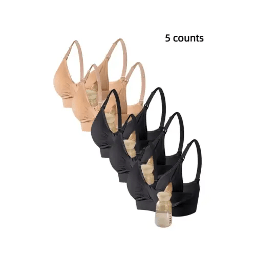 Women's Solid Ruched Detachable Nursing Bra, Casual Comfortable - TikTok Shop