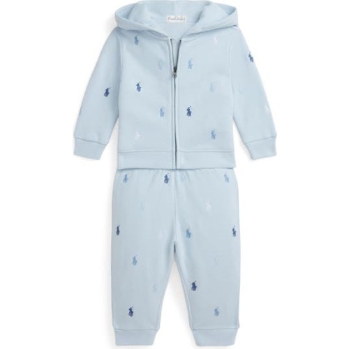 Magic Allover Embroidered Fleece Hoodie & Pants Set, 3M