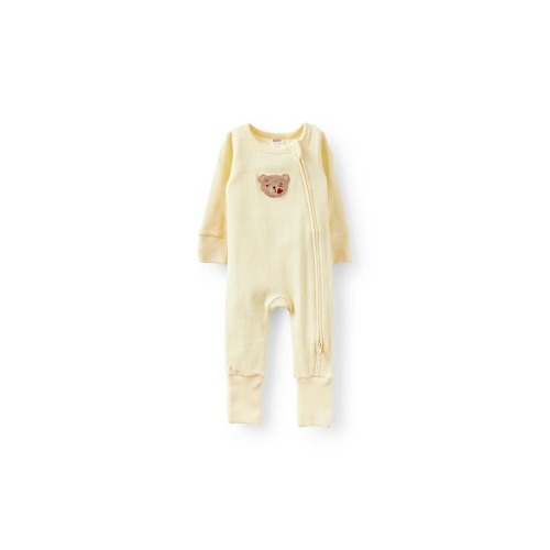 Cotton On The Billie Long Sleeve Rib Romper, 6-9M