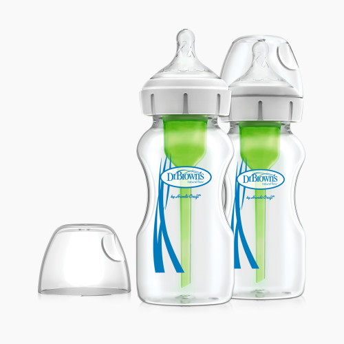 Dr. Brown's Options+ Wide Neck Glass bottles, 2 pack - 9oz
