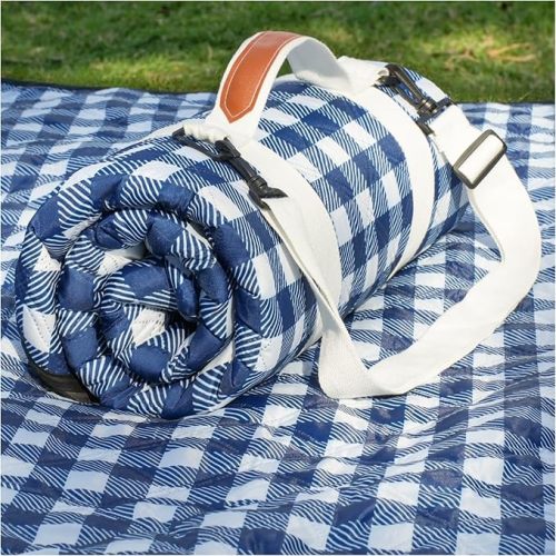 Genovega Waterproof Picnic Blanket Beach Outdoor Camping Mat Extra Large Foldable Cute Big Travel Essential Accessories Gift Park Patio Lawn Garden Grass Ground PlayMusic Festival Concert Must Have