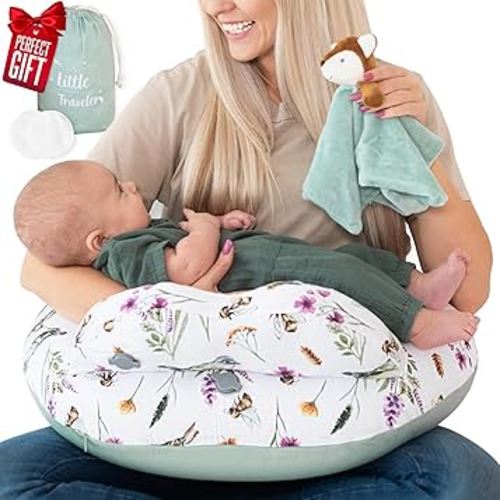 New Inflatable Breastfeeding Pillow & Travel Nursing Pillow for Baby Girl and Boy - Portable Travel Nursing Pillows for Breastfeeding