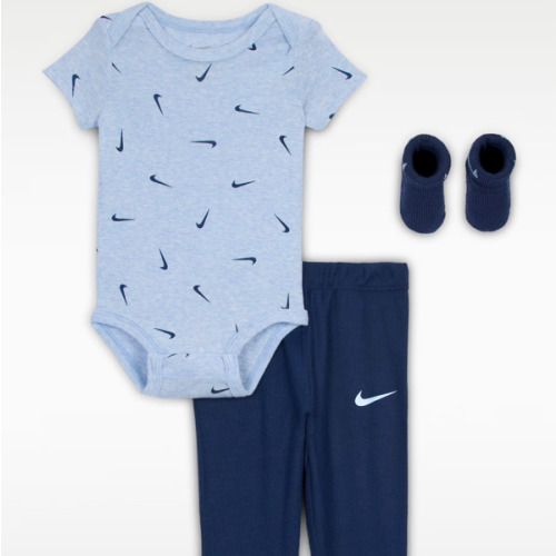 Nike Baby (0-9M) 3-Piece Bodysuit and Waffle Pants Set. Nike.com