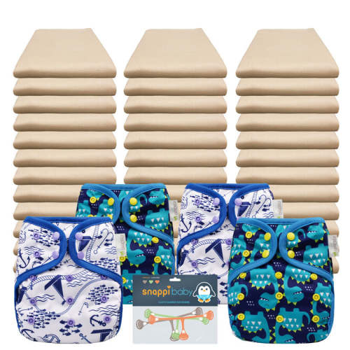 Organic Flat Economy Diaper Packages with OsoCozy Covers
