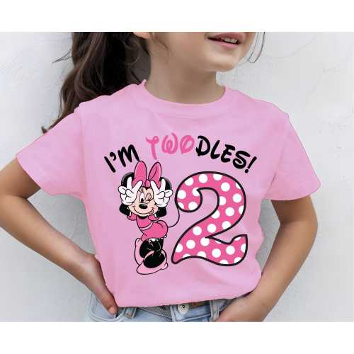 I'm Twodles Shirt, Disney Minnie Birthday Shirt, Disney Birthday Party Shirt, WDW Family Vacay Tee, Two Years Old Shirt, 2nd Birthday Shirt