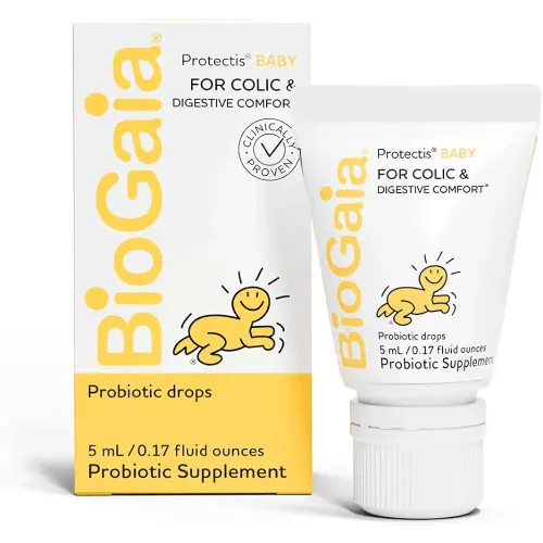 BioGaia Protectis Baby Probiotic Drops | Baby Essentials for Colic & Gas Relief | Safe for Newborns | Ease Crying, Fussing, Colic, Gas, Spit-ups & Constipation | No Dairy, Soy & Gluten | 5mL
