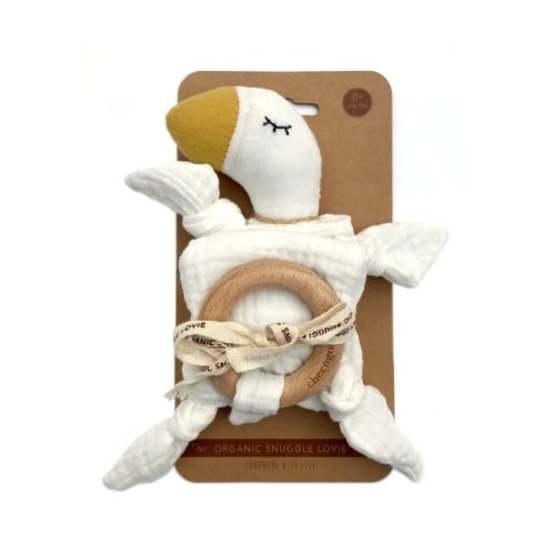 Organic Goose Security Lovey Blanket – Cheengoo