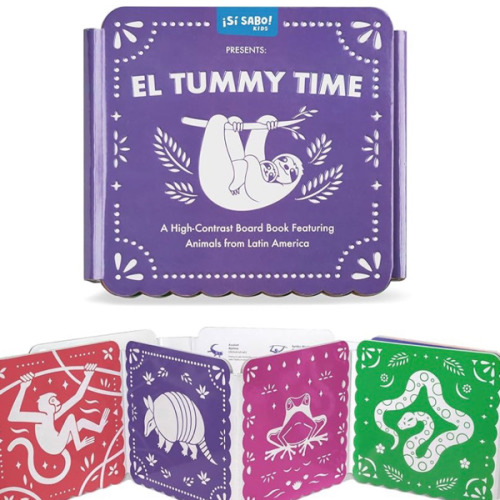 Tummy Time: A High-Contrast Board Book Featuring Animals from Latin America (Si Sabo Kids)