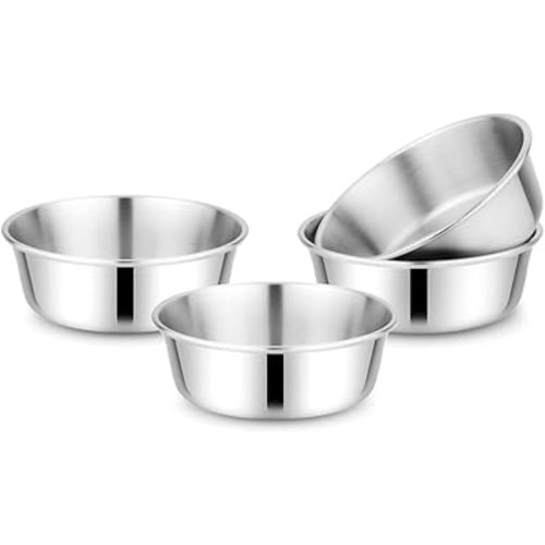 Children's Stainless Steel Bowl Set Bowls 304 18/8 Stainless Steel 10 Ounces Dishwasher Safe 4Pack