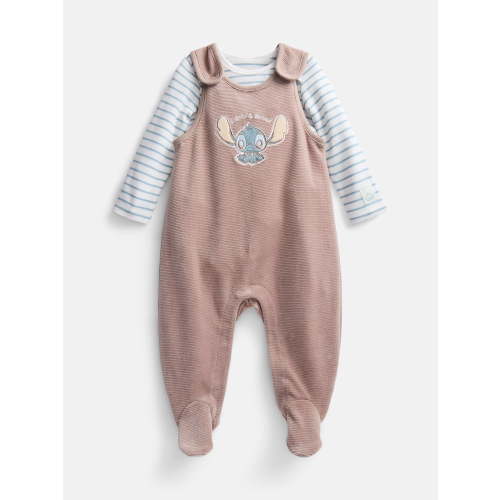 Disney Baby Wishes + Dreams Stitch Footed Overall Set, 2-Piece, Sizes Newborn-6/9M