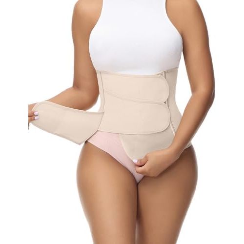 SHAPSHE Postpartum Belly Band Adjustable Wrap for Abdomen Compression
