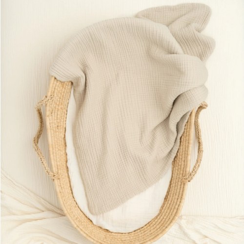 Essential Baby Blanket | Organic Cotton Gauze | Willaby – moon