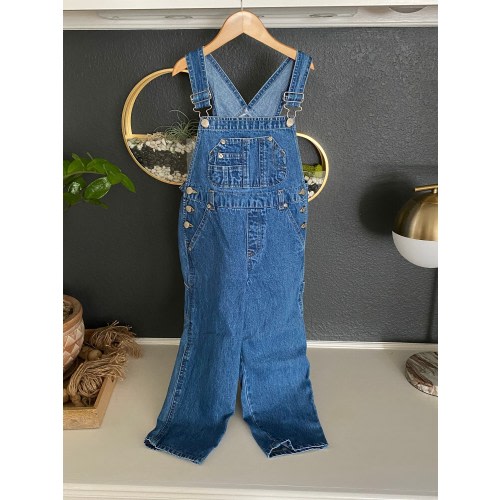 Vintage Toddler Denim Overalls, Canyon River Blues Size 3T, USA Fabric