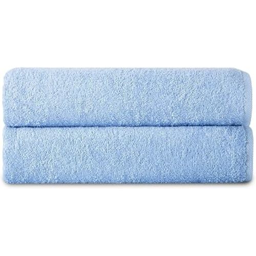 Towels Beyond - 2 Piece Ultra Soft Bath Towel Set, Premium Quality Made with 100% Soft Cotton, Highly Absorbent & Comfy Towels, Ideal for Babies & Kids | 30"x56" (Light Blue)
