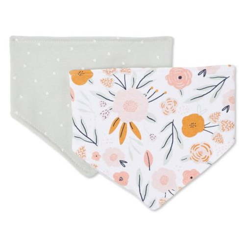 George Infants' Gender Inclusive Bandana Bib 2-Pack, One Size