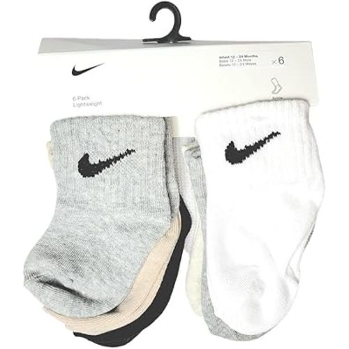 Nike Infant Lightweight Ankle Socks (6 Pack) 12-24 Months