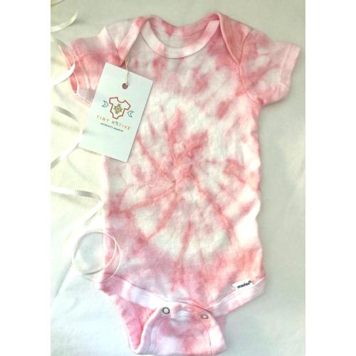 Tie Dye Bodysuit | Hand Dyed  | Blush Pink Baby  | Baby Girl Gift | Gender Reveal | Baby Shower | Hippie Baby Gift | Cute
