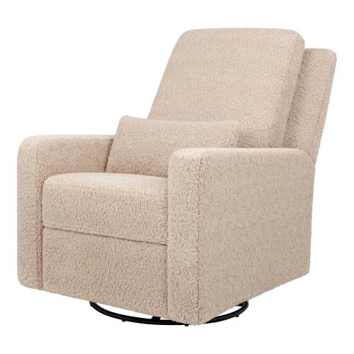 Sigi Recliner and Swivel Glider - Faux Shearling Cream