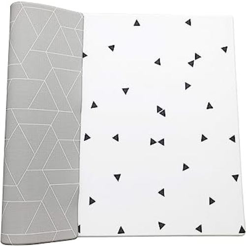 LITTLE Bot Ofie Mat, Soft Baby Play mat, Reversible Foam Floor mat, Waterproof, 6.5 ft x 4.5 ft, Durable and Non-Toxic (Zen line, Large)
