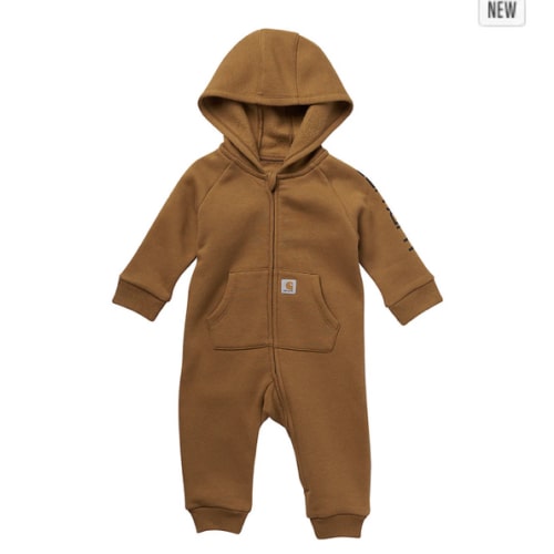 Boys' Long Sleeve Zip-Front Hooded Fleece Coverall (Baby) | Carhartt