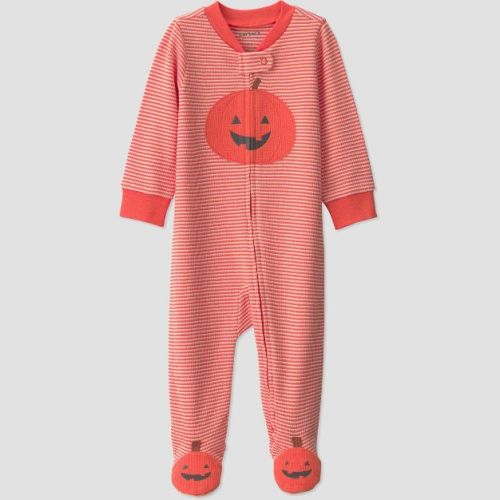 Carter's Just One You® Baby Striped Pumpkin Sleep N' Play - Orange 3M