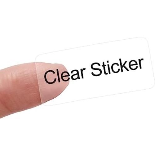 NIIMBOT Label Maker Tape (0.55" x 1.18") Printer Sticker Paper with Self-Adhesive for D11/D110/D101 Label Maker,JADENS D110,1 Roll of 210 (Clear)