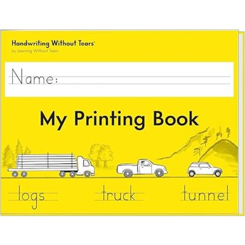 Learning Without Tears, My Printing Book, Student Workbook, Age 6+, 1st Grade+, Handwriting Practice, Writing Book, School & Home, Language Arts, Tutoring
