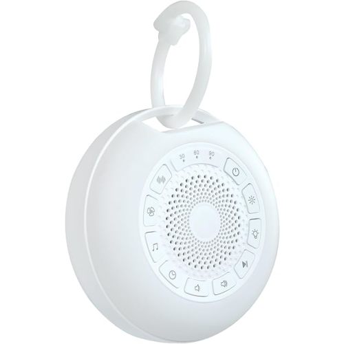 Dr. Talbot's Portable Sound Machine & Night Light - White Noise Machine with Battery Operated Night Light for Baby Nursery - Features 26 Sleep Sounds & 7 Light Colors - Baby Essentials