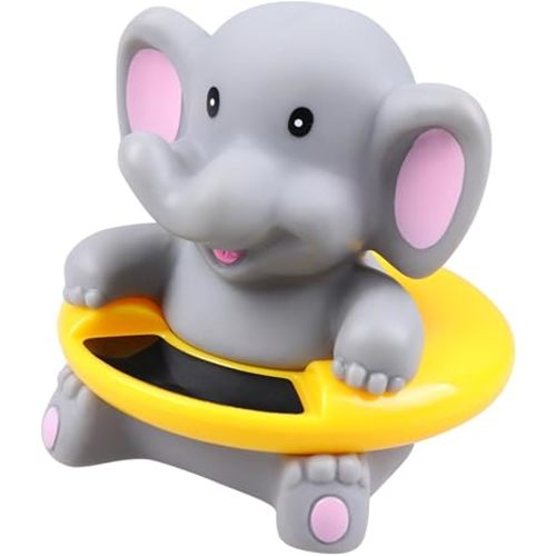 1pc Cartoon Elephant Bath Thermometer for Boy Girl Multi-Purpose Floating Water Temperature Gauge for Bathtub and Swimming Pool Easy to Use and Safe for Newborns Random Color
