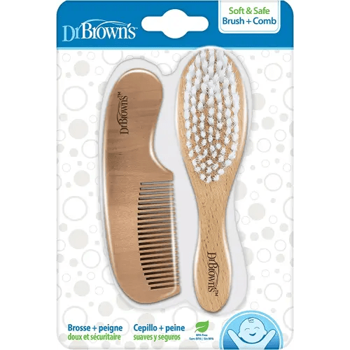Dr. Brown's Soft and Safe Baby Brush + Comb