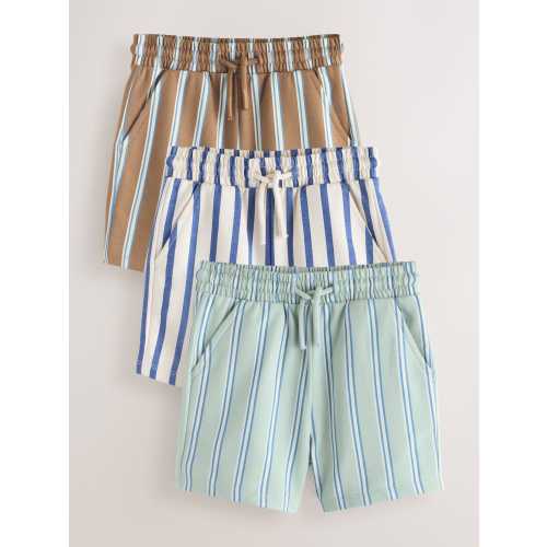 Blue/Green Jersey Shorts 3 Pack