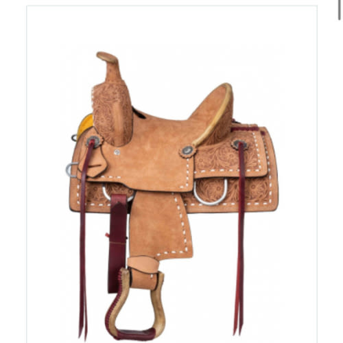 Royal King Kirby 12 Inch Youth Roper Style Saddle: Chicks Discount Saddlery