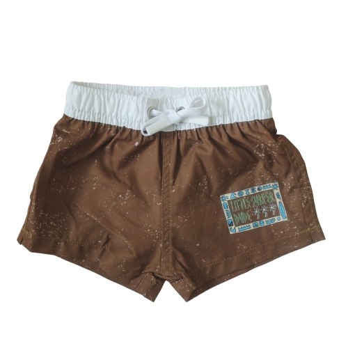 Coconut Drift Little Surfer Dude Swim Trunks