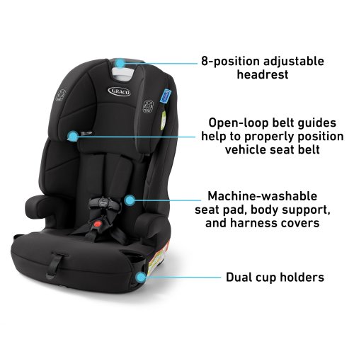 Graco Tranzitions 3-in-1 Harness Booster Car Seat, Proof - N/A