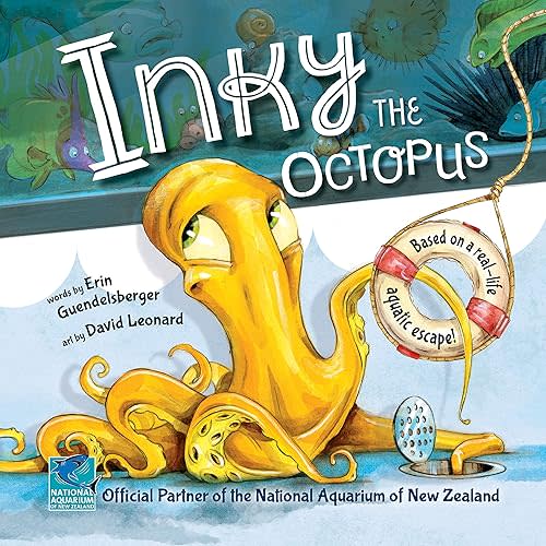 Inky the Octopus: The Official Story of One Brave Octopus' Daring Escape (Includes Marine Biology Facts for Fun Early Learning!) Hardcover – Picture Book, April 3, 2018
