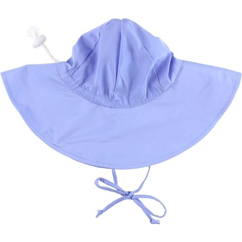 RuffleButts Baby-Girls Sun Hat Floppy Wide Brim UPF 50+ - Baby Sun Hat with Sun Protection