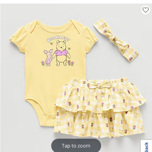 Disney Baby Girls 3-pc. Winnie The Pooh Skirt Set, Color: Yellow - JCPenney