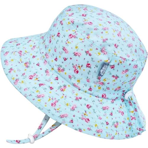 JAN & JUL Girls' Grow-with-Me Cotton Bucket Sun-Hats for Baby and Kids