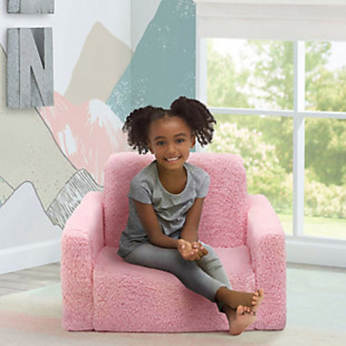 Delta Children Cozee Sherpa 2-in-1 Convertible Kids Chair